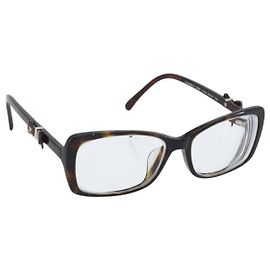 Gafas CHANEL metal Marrón CC Auth BAZ296