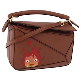 LOEWE - Borsa Puzzle Calcifer Mini di Studio Ghibli in pelle 2 in 1 Auth 167156SM - Loewe