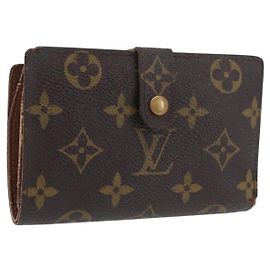 LOUIS VUITTON Monogram Porta Moedas Vienense M61663 Auth BA11522