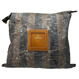 Borsa Mini Stripes Vintage Fendi Marrone Nero