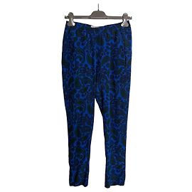 Autre Marque Pantalones de seda con estampado paisley Stella McCartney