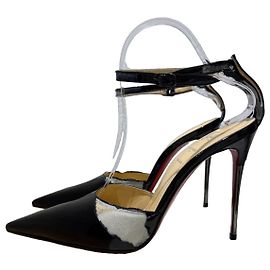 Christian Louboutin Bilougela 25 100 Nero Patinato 39
