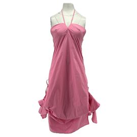 Autre Marque Vestido de algodão rosa NINETY PERCENT XS