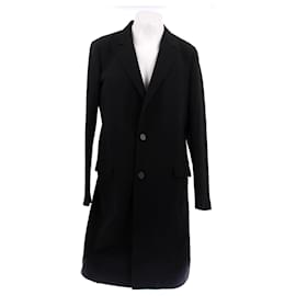 Abrigo largo negro de lana - Lanvin