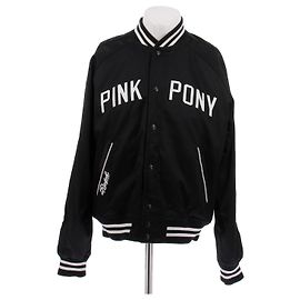 Ralph Lauren Bomberjacke Schwarz mit weißer Schrift