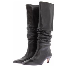 Autre Marque Botas pretas de salto em couro