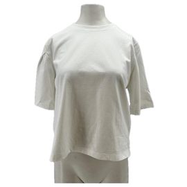 Sessun weißes Baumwoll T-Shirt