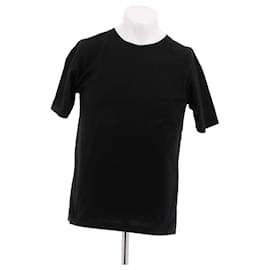 T-shirt nera in cotone a maniche corte Céline