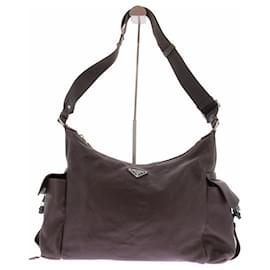 Borsa in pelle "Explore" marrone - Prada