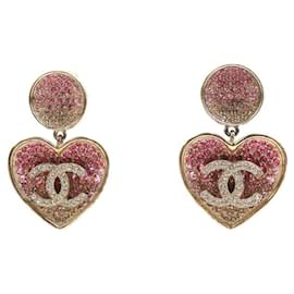 Orecchini a clip oro e rosa Chanel