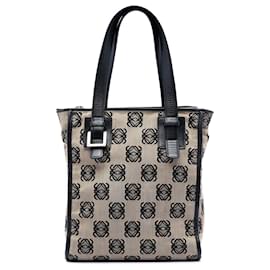 Borsa tote in tela beige Anagram LOEWE - Loewe