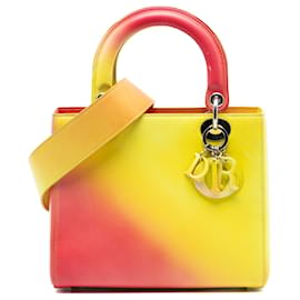 Dior Giallo Medio Ombre Pelle di Vitello Lady Dior