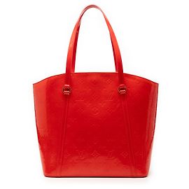 Louis Vuitton Rotes Monogramm Vernis Avalon GM