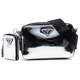 Prada Argento Piccolo Spazzolato Brique Crossbody