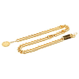 Chanel Vintage Gold Plated Münzplatte Kettengürtel