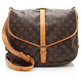 Bolso mensajero Saumur 35 en lona monograma vintage Louis Vuitton