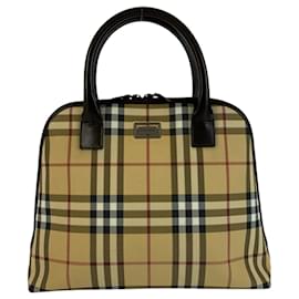 Borsa a mano in pelle PVC con motivo check Burberry