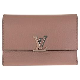 Portafoglio Compatto Capucines Louis Vuitton in Pelle Rosa