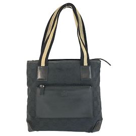 Borsa tote in tela GG in pelle Gucci