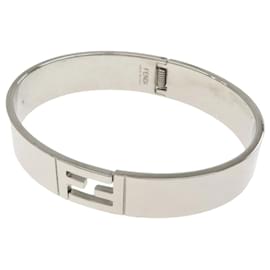 Bracciale rigido in metallo argento Fendi per donne
