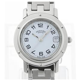 Montre à quartz blanche Hermes Clipper CL4.210 - Hermès