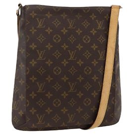 LOUIS VUITTON Monogram Musette Schultertasche M51256 LV Auth ARZ912