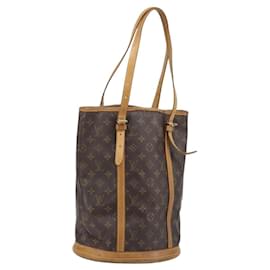 LOUIS VUITTON Monogram Bucket GM Schultertasche M42236 LV Auth ARZ501