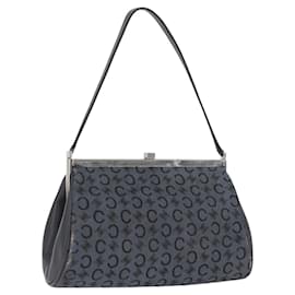 Borsa a spalla in tela Macadam C di CELINE grigia argento autentica YKZ580 - Céline