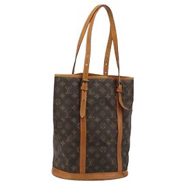 LOUIS VUITTON Monogram Bucket GM Shoulder Bag M42236 LV Auth bs34385