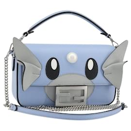 FENDI Nappa Dratini FRGMT x POKMON Mamma Baguette Pelle 2way Auth 158602SM
