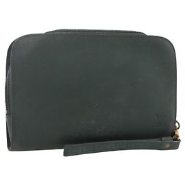 LOUIS VUITTON Taiga Baikal Clutch Bag Epicea M30184 LV Auth 174736