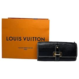 Cartera de cuero vintage Louis Vuitton Negra