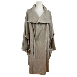 Abrigo de lana vintage Issey Miyake M Gris