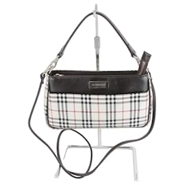 Bolso de hombro mini beige con estampado Nova Check de Burberry