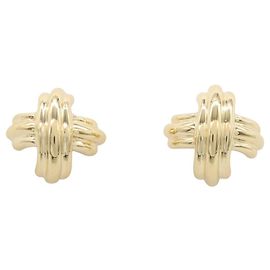 Orecchini a croce in oro giallo 18K Tiffany & Co.
