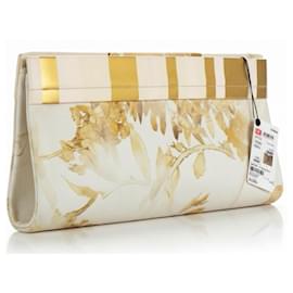 NWT Chanel 18C Grecia XL Clutch Pieghevole in Pelle di Agnello Striata
