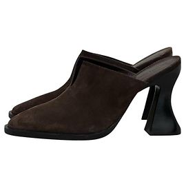 Mules in suede marrone Cha-Cha Bottega Veneta NWOB Taglia 39 usati