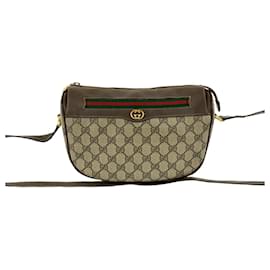 Borsa a spalla in pelle con logo GG della linea Sherry vintage di GUCCI