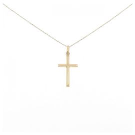 Autre Marque Collana Croce Au750
