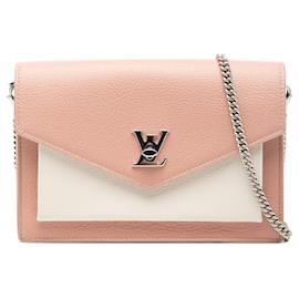 Pochette MyLockMe in pelle bicolore rosa Louis Vuitton