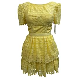 Self portrait Self-Portrait Lace A-Line Mini Dress in White Polyester ref.870064 - Joli Closet Self portrait Self-Portrait Lace A-Line Mini Dress in White Polyester ref.870064 - Joli Closet