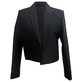Blazer corto Iro Jomara en algodón negro