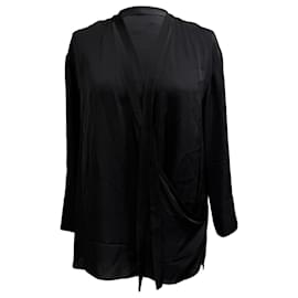 Blusa Theory en seda negra