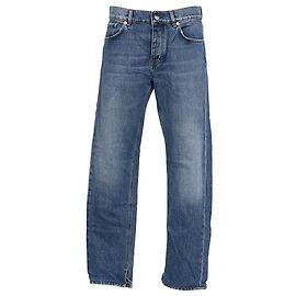 Jeans de mezclilla deslavados Ganni en algodón azul claro
