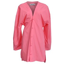 El vestido mini Lala en algodón rosa de The Attico