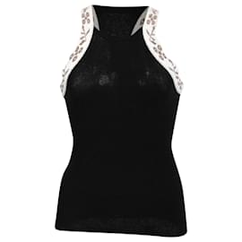 Schwarzes Woll-Top mit Pleiadi-Pailletten von Max Mara