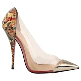 Christian Louboutin Djalouzi Absatzschuhe Exotisches Leder und PVC