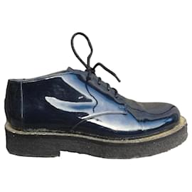 Derbies Avril Gau de charol azul marino