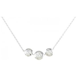 Autre Marque Collana in diamante in oro bianco Au750