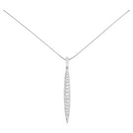 Autre Marque Collana in diamante in oro bianco Au750